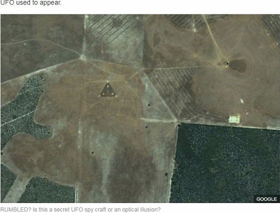 グーグルアースに米軍製の三角UFO「TR-3B」がハッキリ写り込む！ 専門家「これは本物」→速攻削除、組織的隠蔽か？の画像2